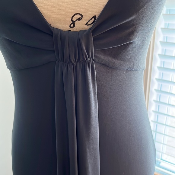 MAX & CLEO Braided Strap Front Drape Evening Gown Maxi Dress - Picture 3 of 9